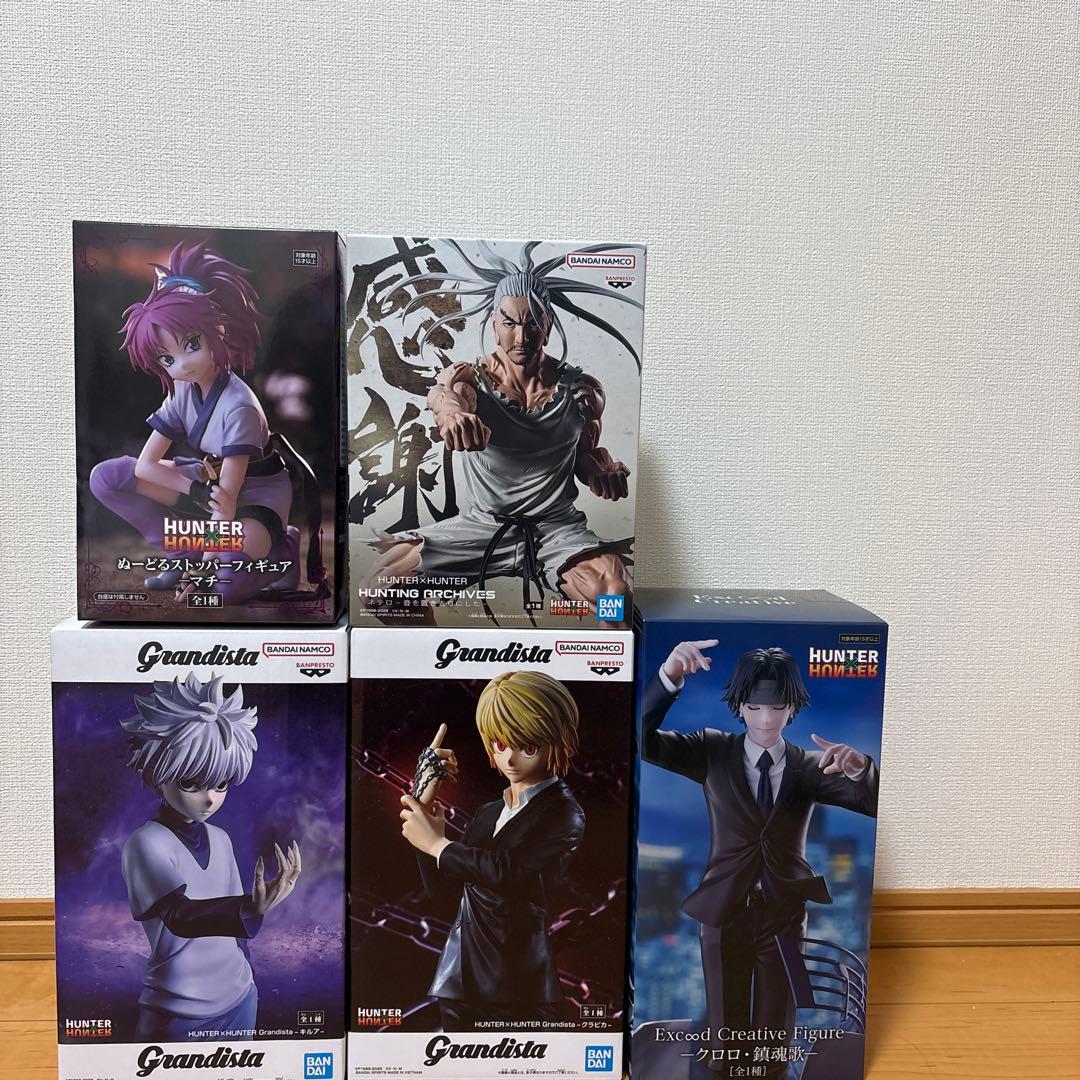 未開封品】HUNTER×HUNTER フィギュア 5点セット - メルカリ