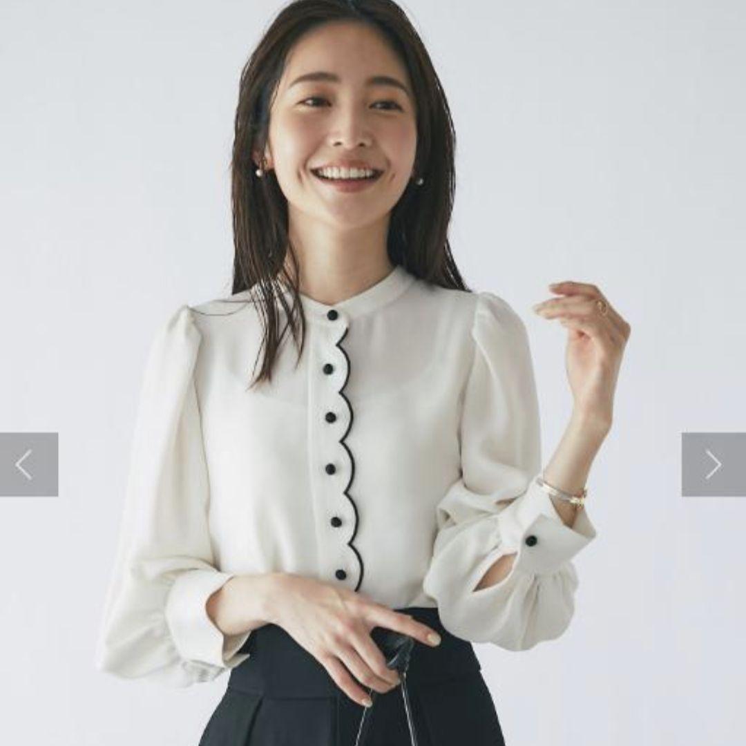 ラブティックボンボン スカラップ 刺繍 ブラウス - メルカリ