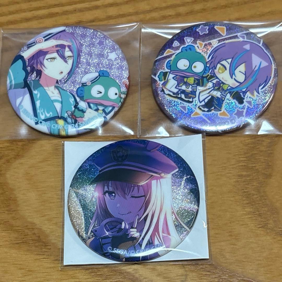 プロセカ 缶バッジ 類 サンリオ ルカ グリ缶 ワンダショ バチャシン