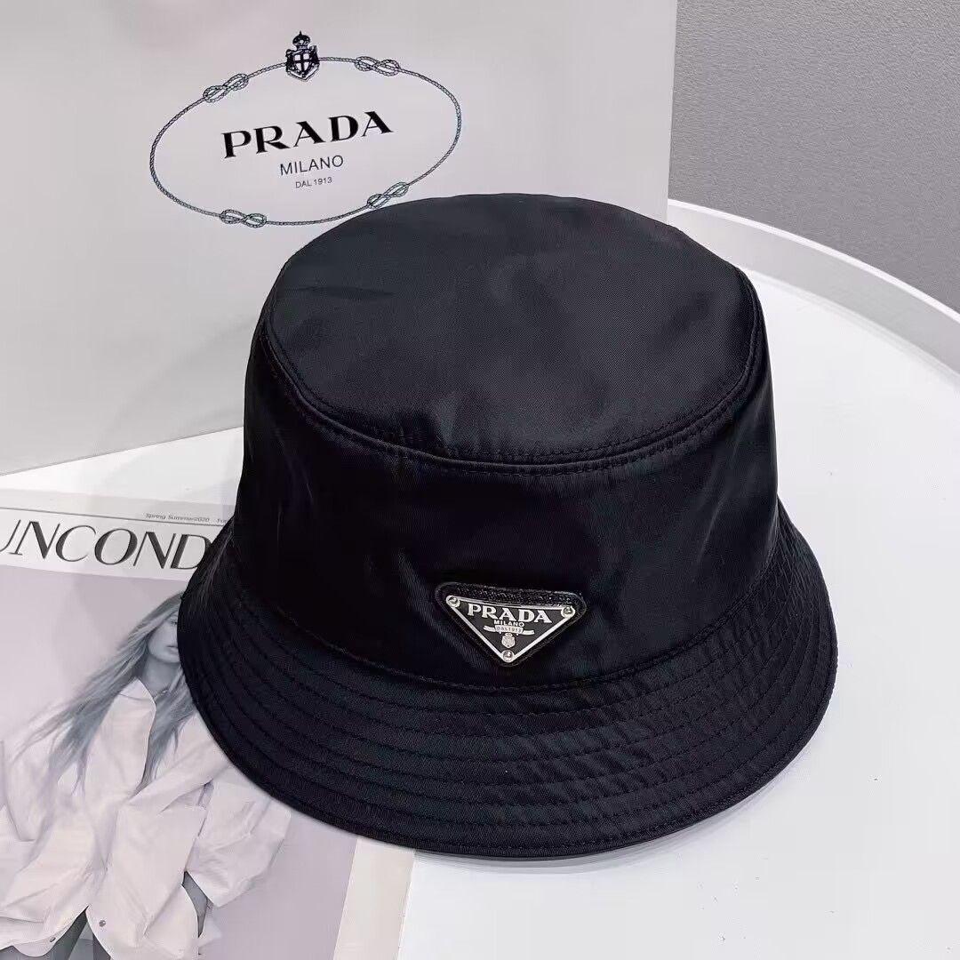 PRADA プラダ バケットハット ノベルティタグ付き ノベルティ ブラック