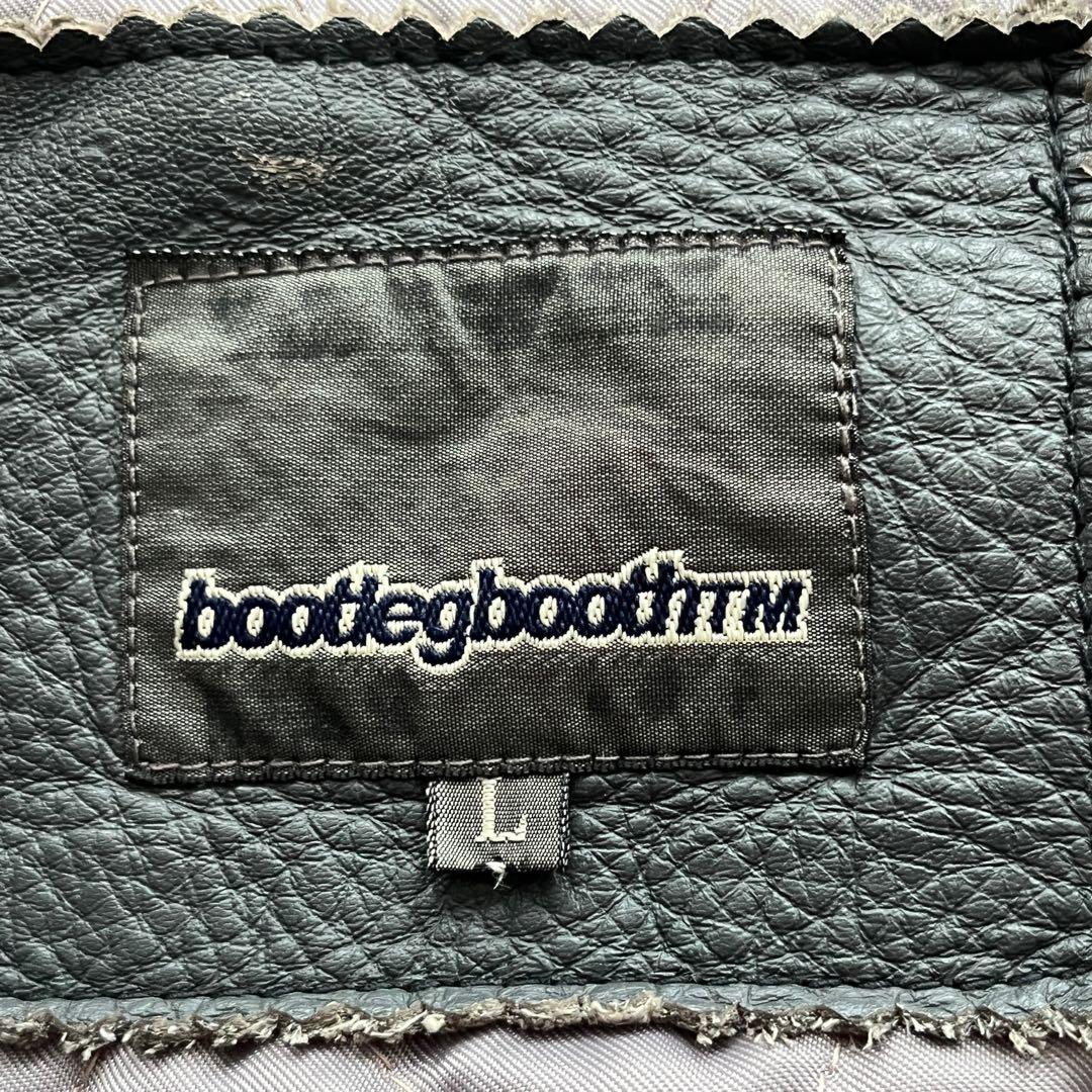 希少✨bootlegbooth ブートレグブース スタジャン アームレザー