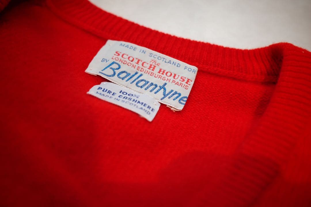 旧タグ)BALLANTYNE バランタイン ピュアカシミアニット - メルカリ