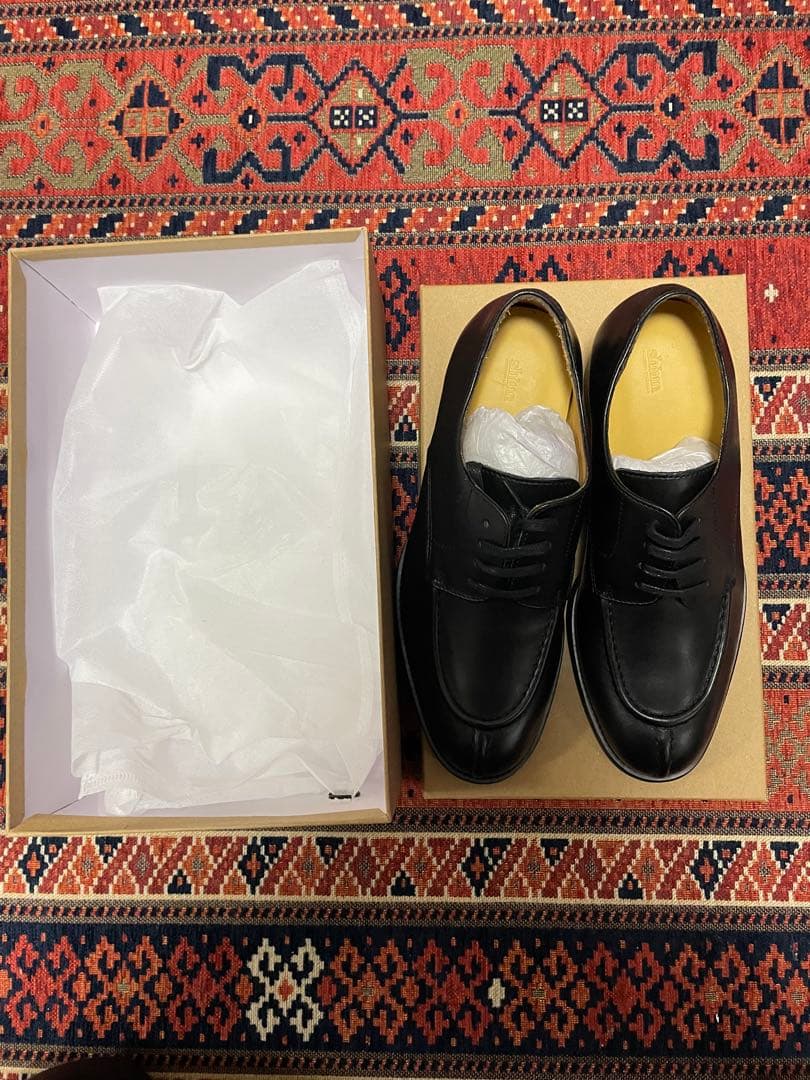 shiun】 COW LEATHER U-TIP DERBY