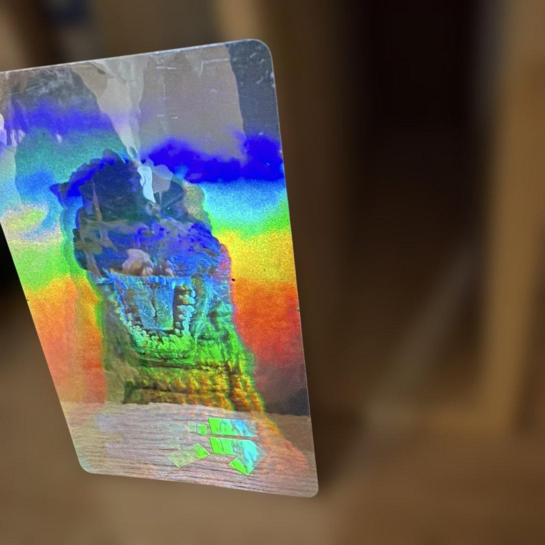 ゴジラ カード キラキラ シルバー ミラー 反射 - メルカリ