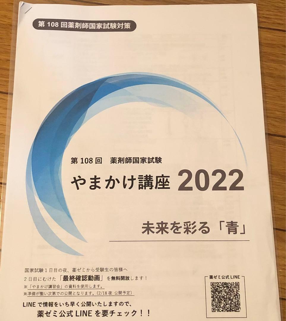 第108回薬剤師国家試験対策 薬ゼミ やまかけ資料 - メルカリ