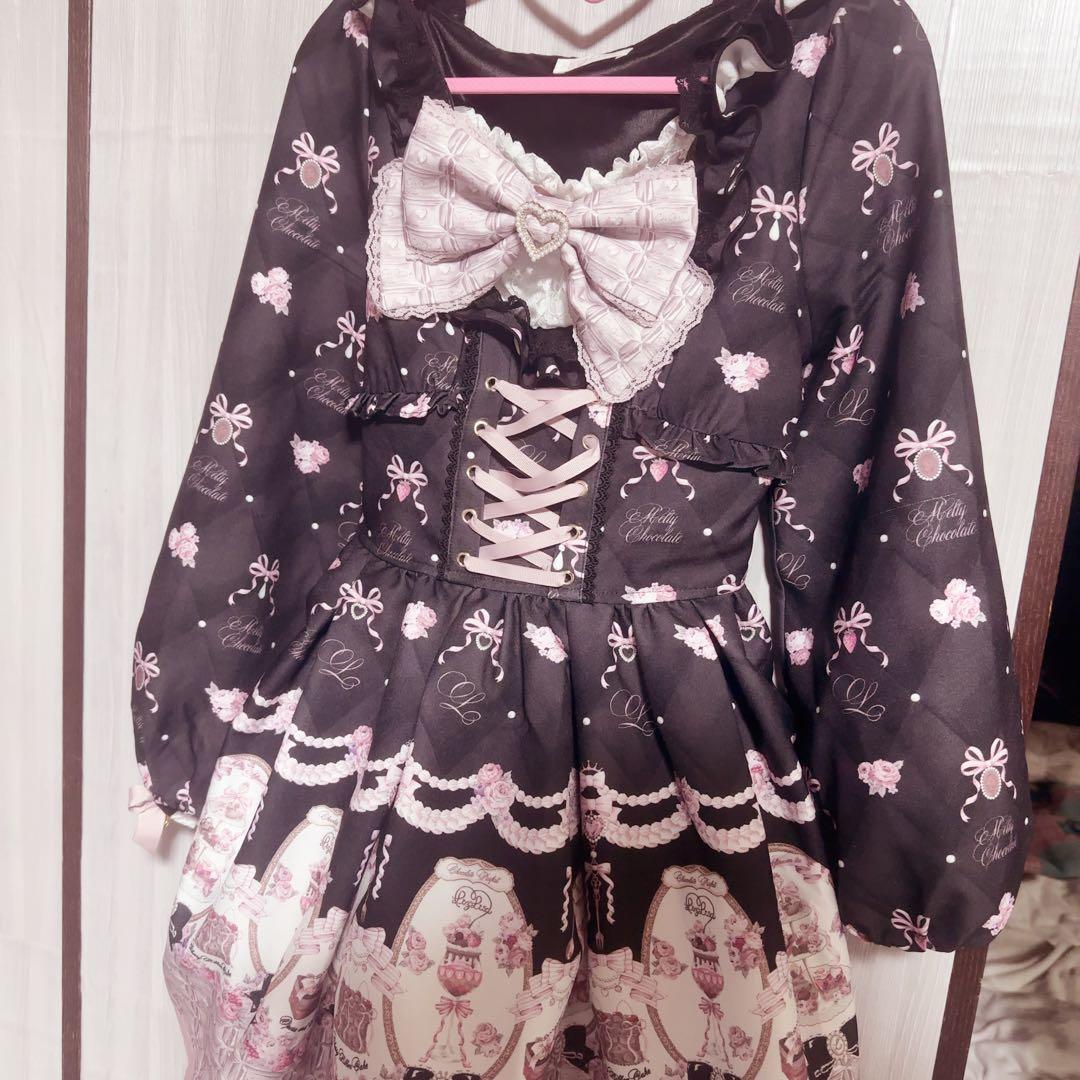 LIZLISA Melty Chocolate ワンピース ブラック リズリサ - メルカリ