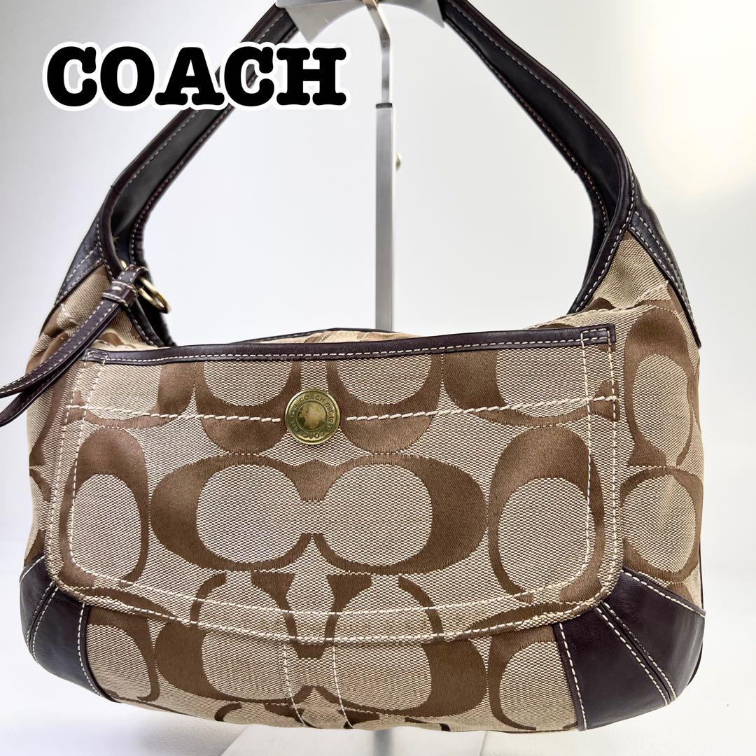 y2k✨00s】COACH ワンショルダー アクセサリーポーチ シグネチャー