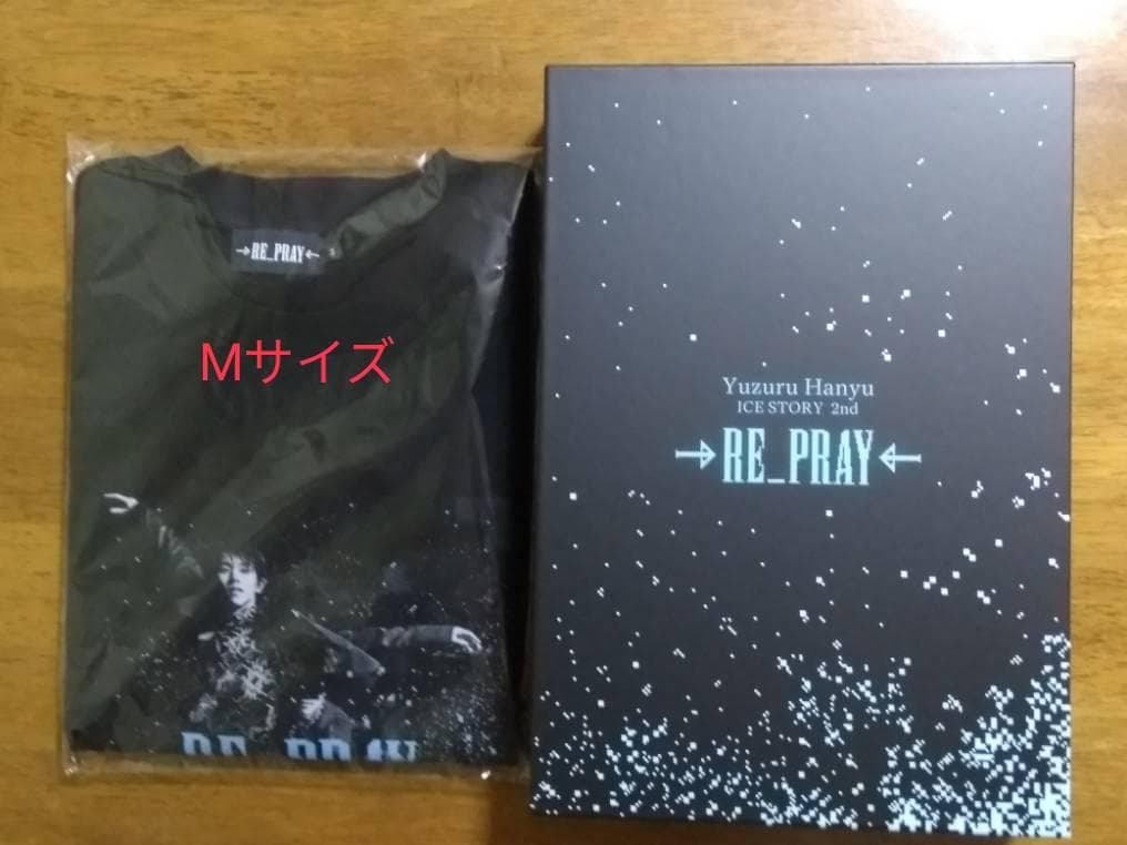 羽生結弦　RE_PRAY　長袖Tシャツ　Mサイズ　、BOX　CASE 羽生結弦 RE_PRAY 長袖Tシャツ Mサイズ 、BOX CASE - メルカリ