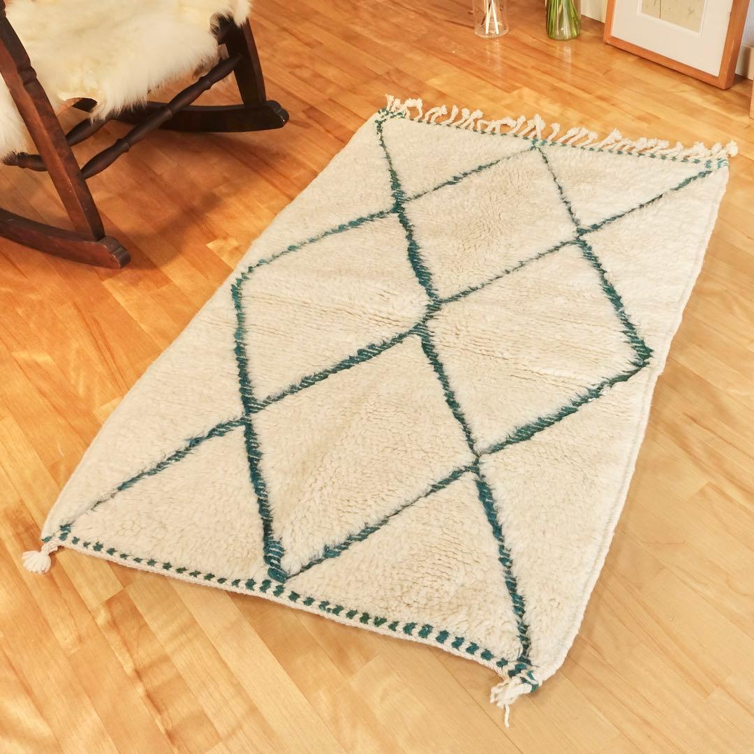 新品美品ベニワレンラグ【モロッコ直輸入】即購入OK モロッコ直輸入