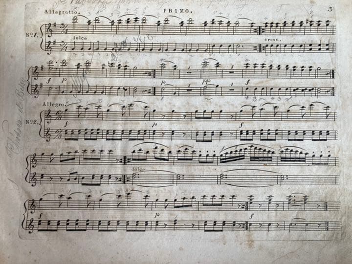 ヴァンハル：4手のピアノ小品集Weinmann XIIb.2（ca.1800） - メルカリ