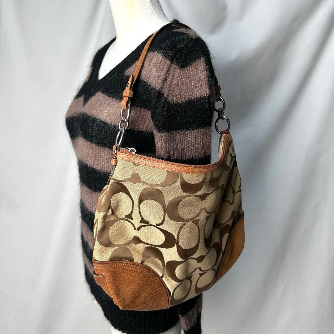coach シグネチャー ホーボー 2way ショルダーバッグ old y2k - メルカリ
