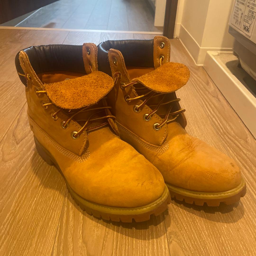 Timberland ベージュ スエード ワークブーツ