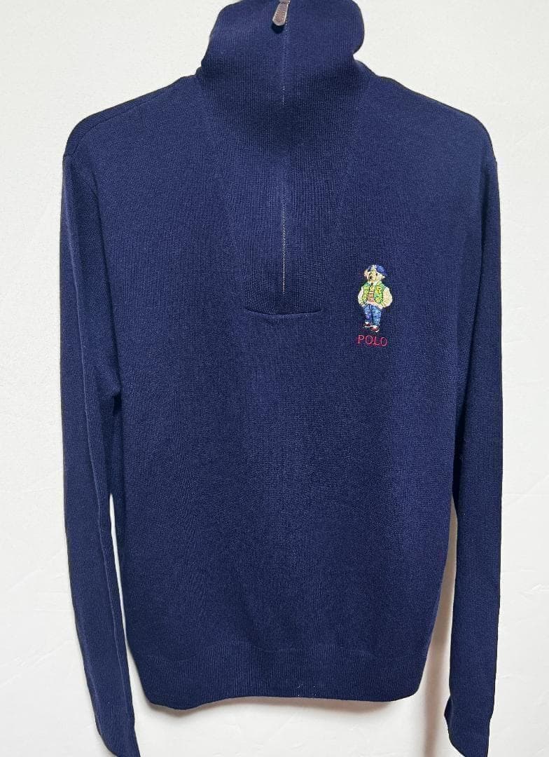 ポロ ラルフローレン ベアウールクォータージップセーター 秋冬 サイズS 新品 Polo ベア ウール クォータージップ セーター（ニット/セーター