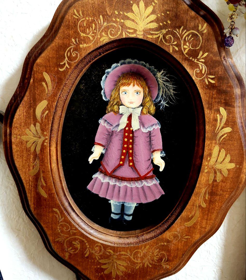 トールペイント作品ANTIQUE-Doll Rare Retired Red headed Jacqueline Kent Collection Doll Woodland