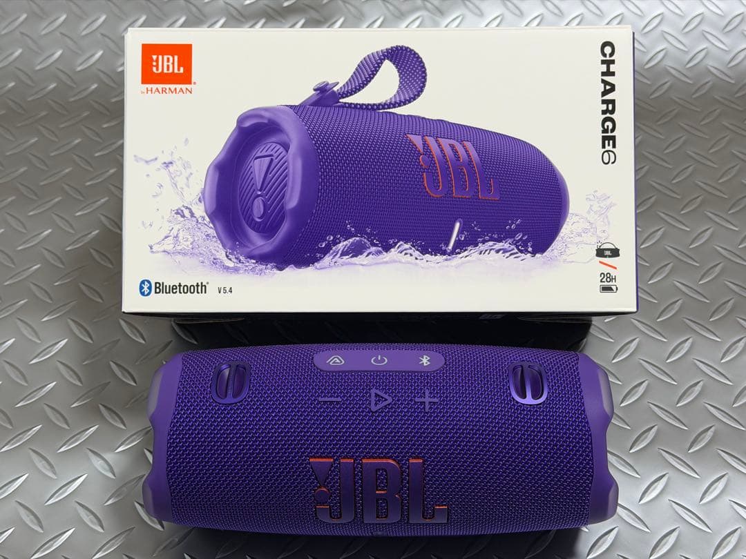 【動作確認のみ】JBL CHARGE6 Bluetoothスピーカー パープル JBL（ジェイビーエル） ポータブルスピーカー JBL Bluetoothスピーカー