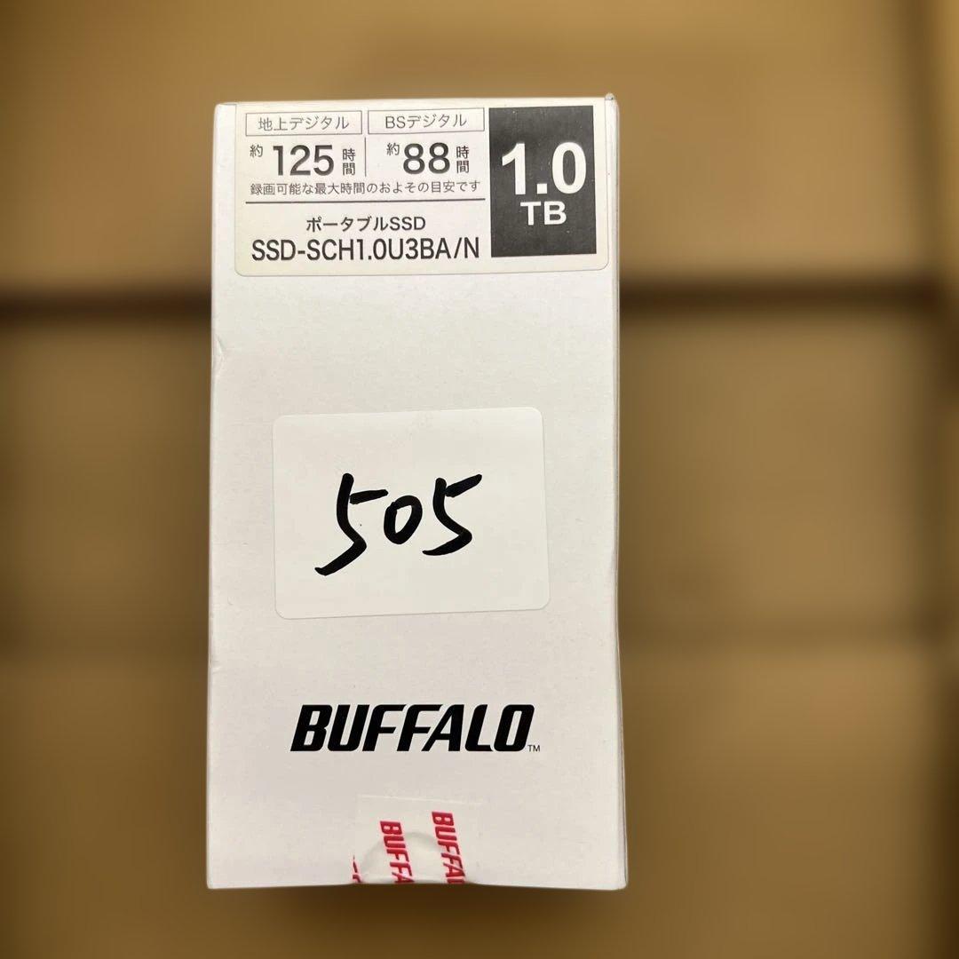 最後1点　505 未開封　バッファロー SSD 外付け 1TB バッファロー SSDーSCT1.0U3ーBA 1台 - アスクル