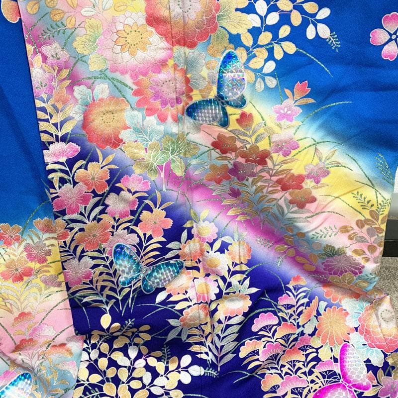 512w2☆引き振袖 掛下 ラメ装飾 金彩 比翼付☆美品 結婚式ブライダル