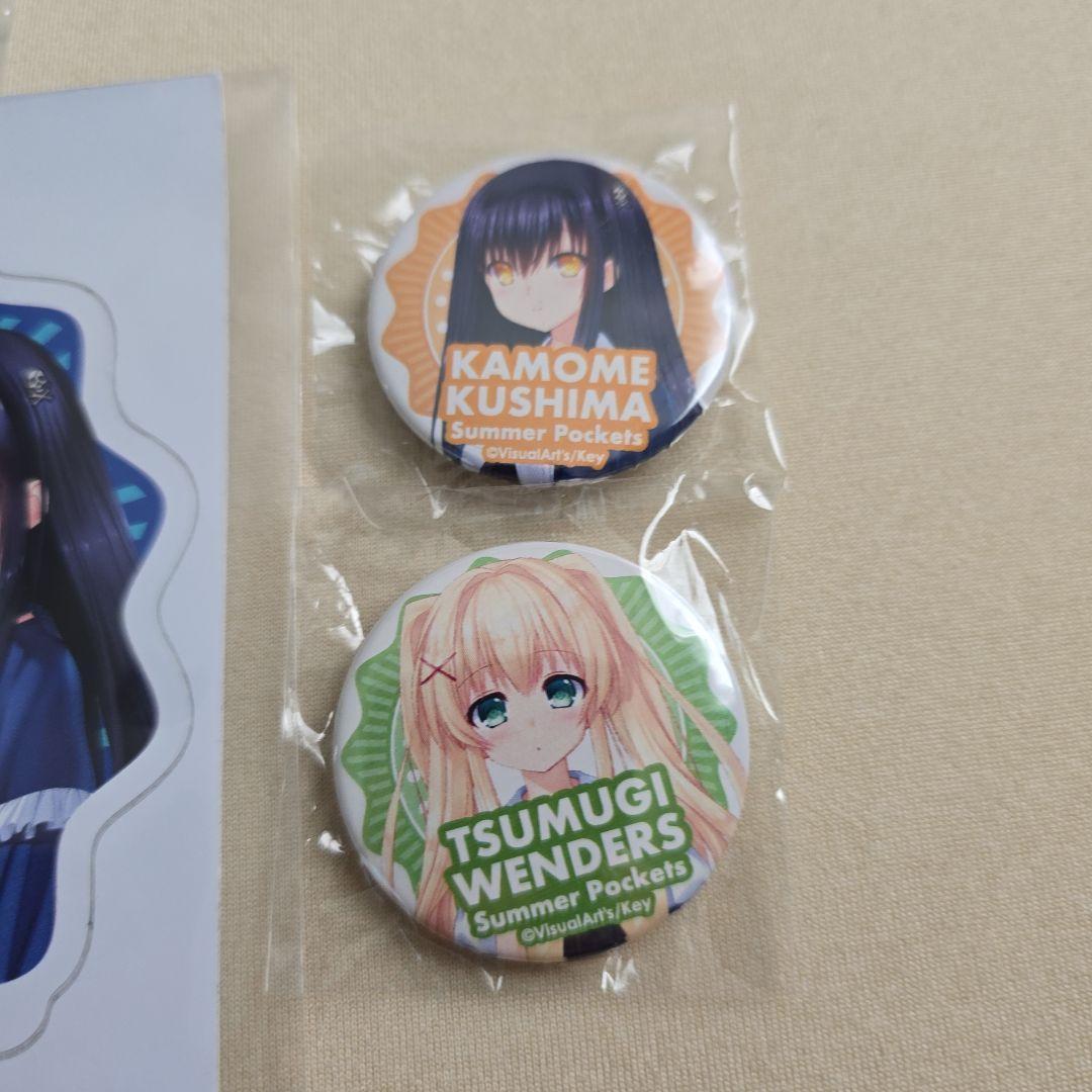 summer pockets 夏の思い出を追いかけるツアー 缶バッジ ステッカーの