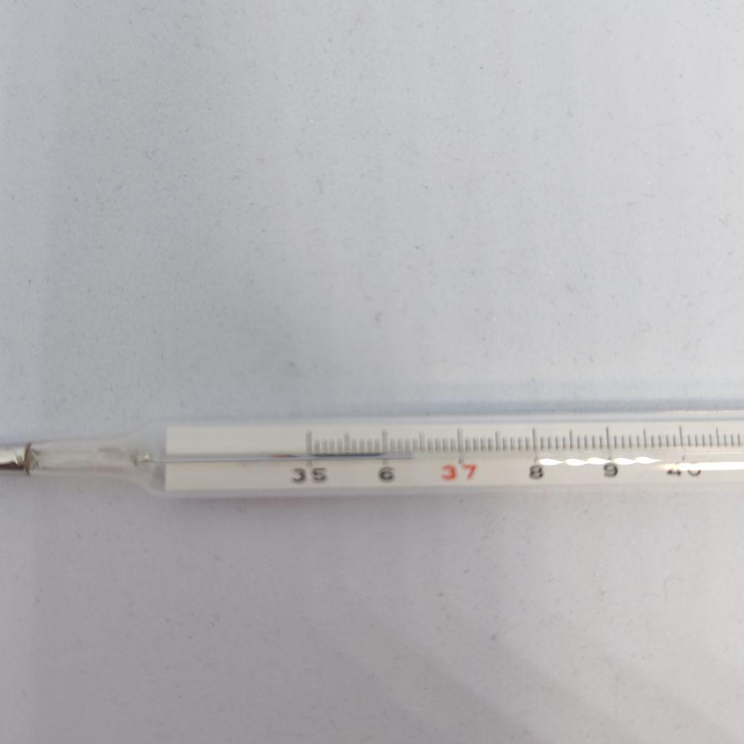 木製ケース付き水銀体温計 タケダ マツダ体温計 仁丹平型 レトロ 希少