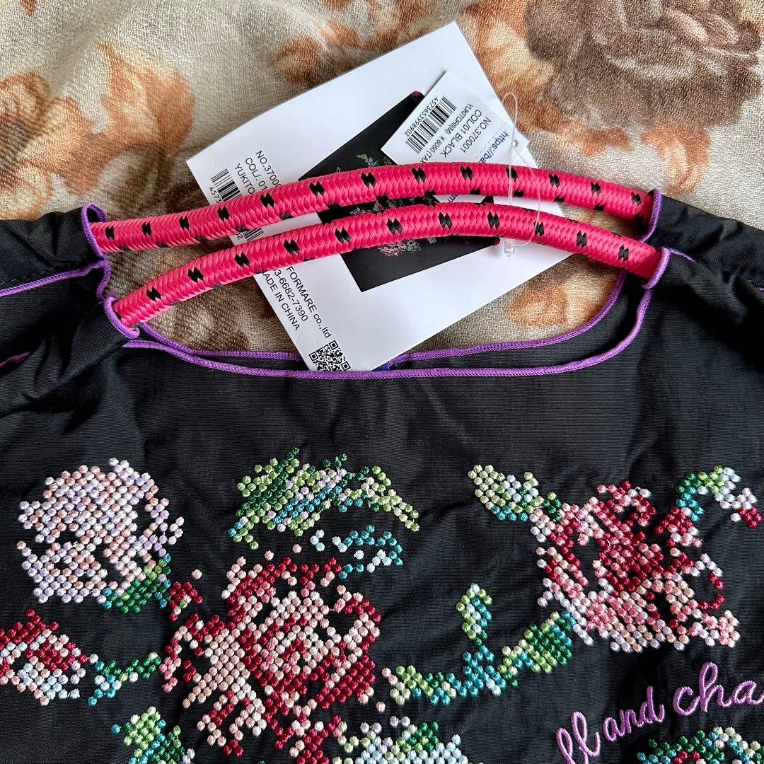 数量限定】ボールアンドチェーン×トリイユキ Pixel Rose エコバッグ