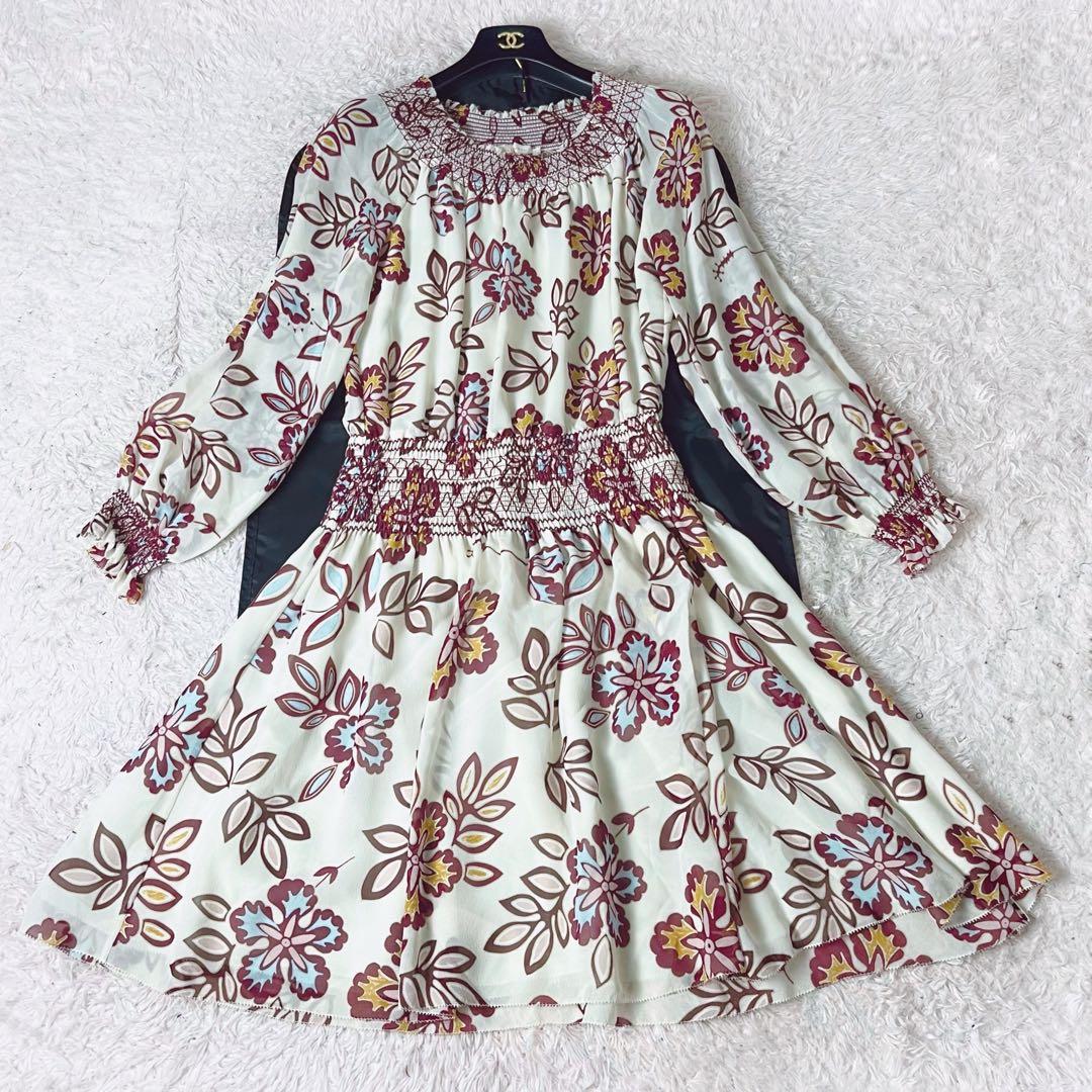 50 マディソンブルー ブラウス ボタンダウン シャツ ロゴ刺繍 ネイビー