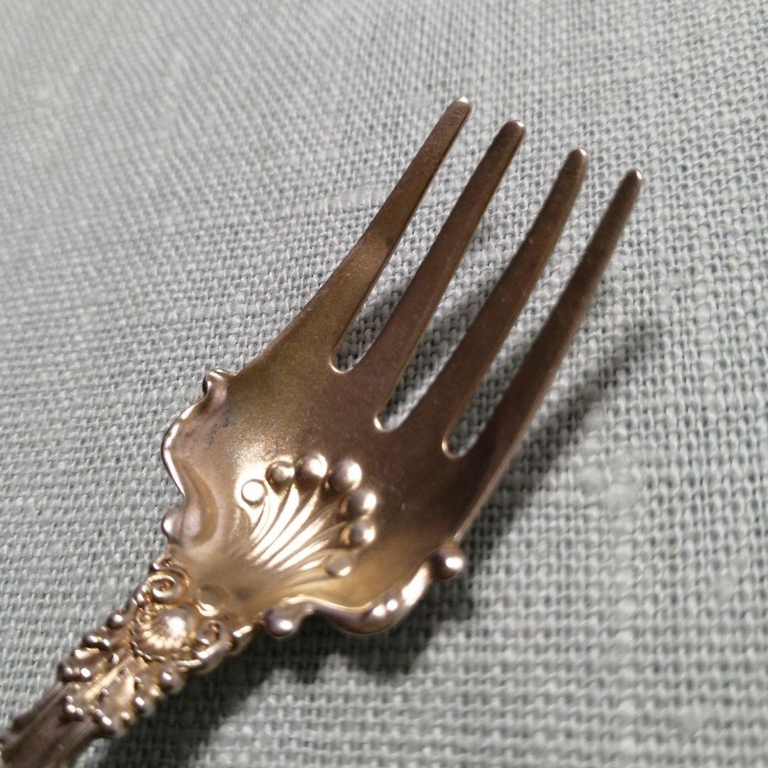 純銀 アンティーク フォーク2本