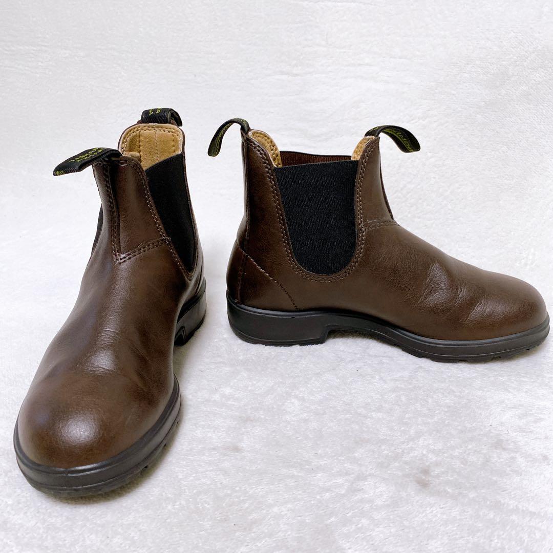 美品　ブランドストーン　サイドゴアブーツ　ブラウン　UK4　23.5cm　茶色