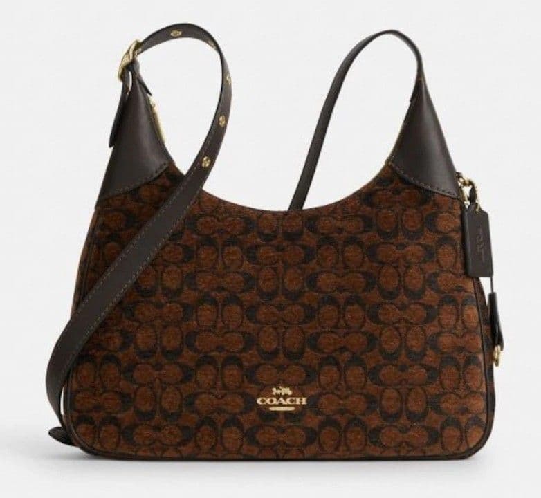 COACH エラ ショルダー バッグ・シグネチャー シェニール《新品未使用品》