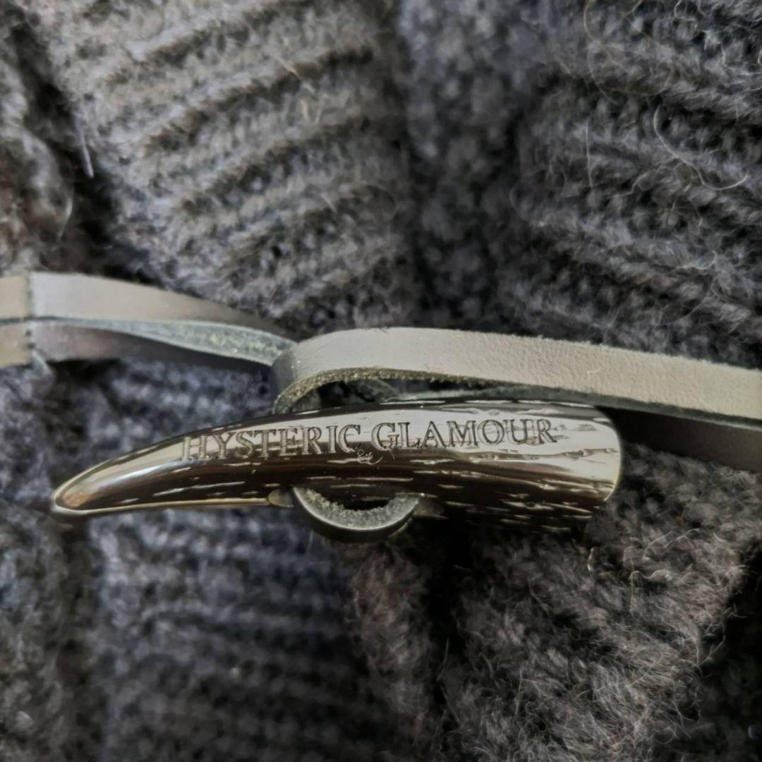 ヒステリックグラマー ケーブルニット トグルボタン ダッフル ウール