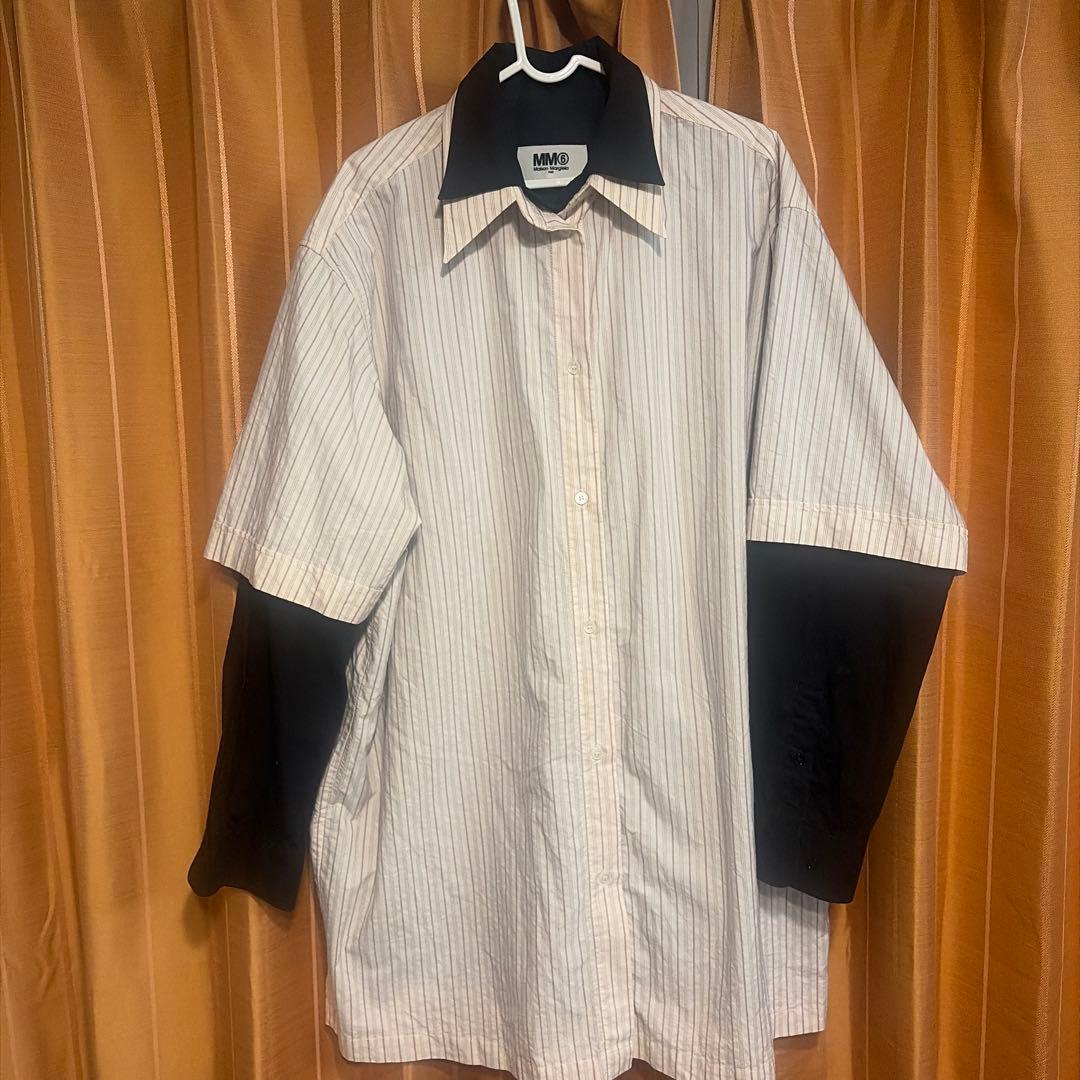マルジェラ MM6 22SS/レイヤードデザイン/長袖シャツ - メルカリ