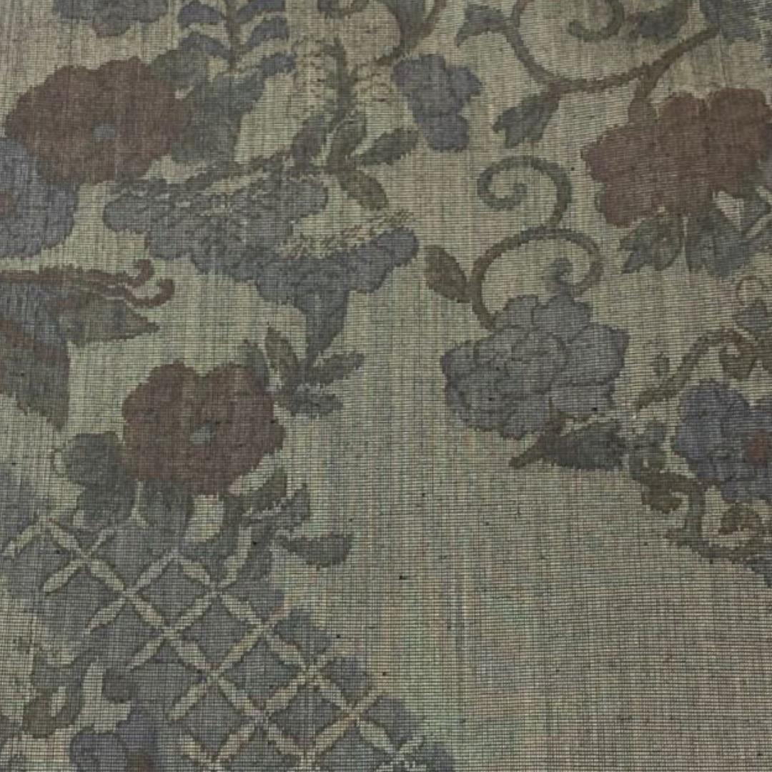 着物反物* 辻ヶ花大島と十日町紬亀甲 大人の兵児帯 半幅帯