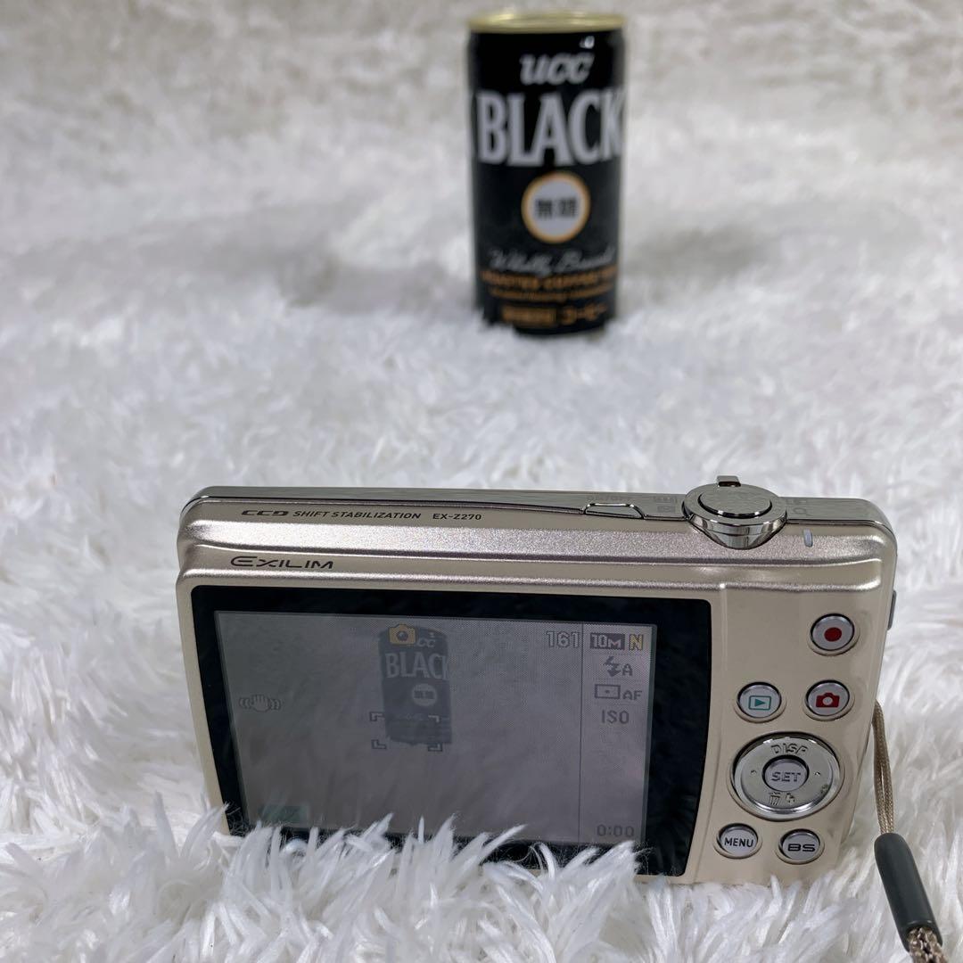 極上美品】CASIO EX-Z270 EXILIM ゴールド - メルカリ