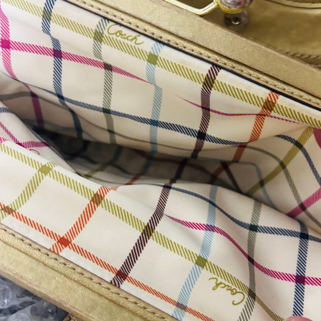 Coach Ergo Pleated Frame Kiss Rock Bag