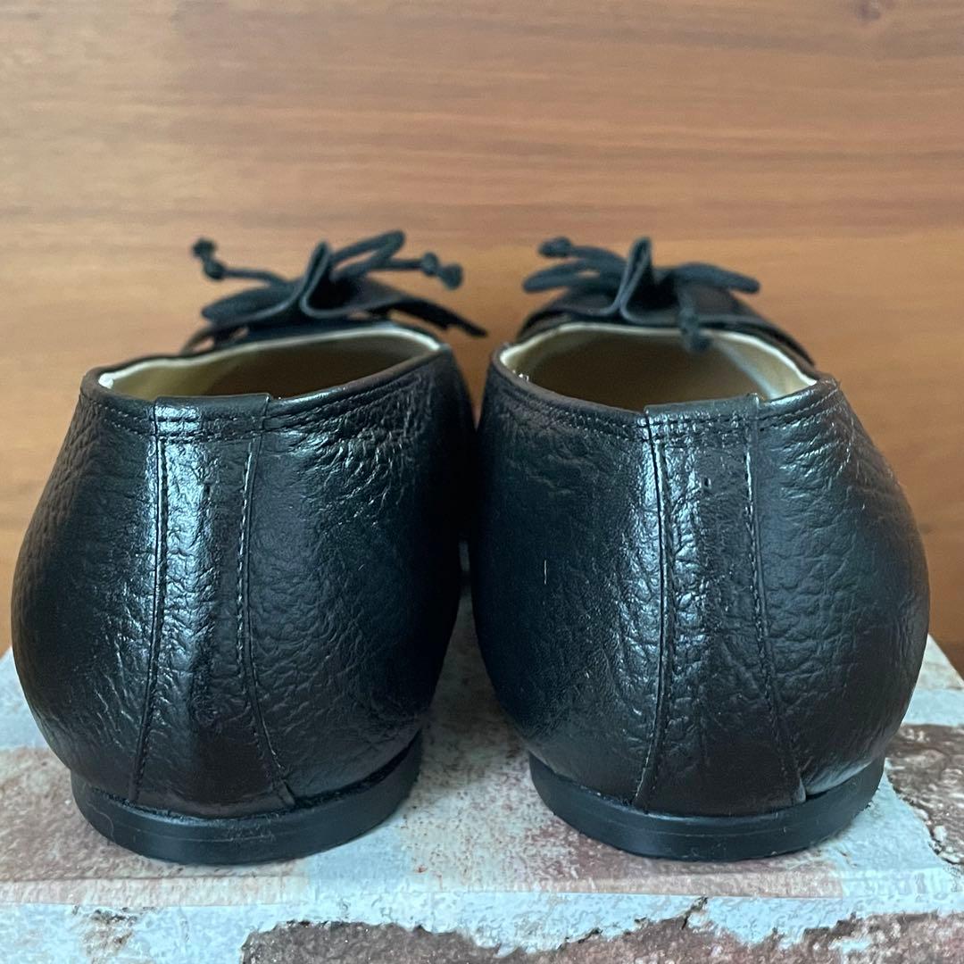 新品・未使用　MIHAMA カジュアルシューズ （紺型押）24.5cm