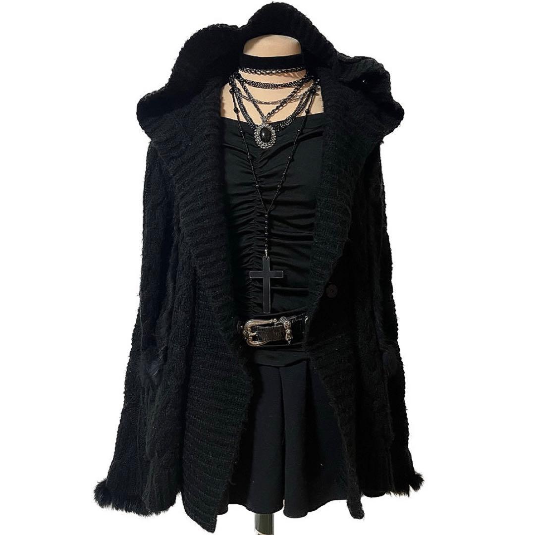 Y2K ダークコア ゴシック コケット カーディガン 平成 NANA 平成レトロ