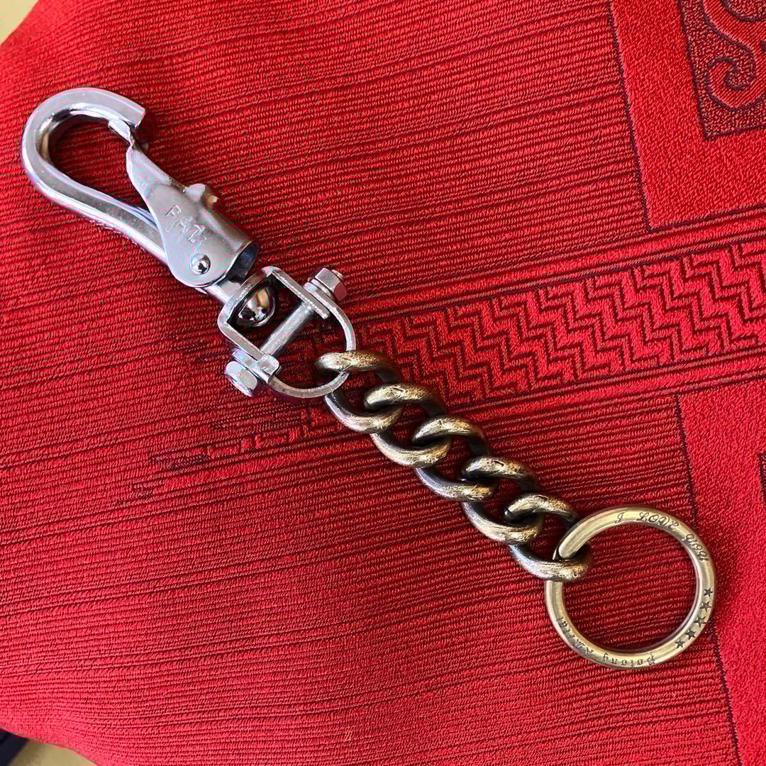 ヴィンテージカラビナ 1950年代復刻キーリング使用 キーチェーン 新品