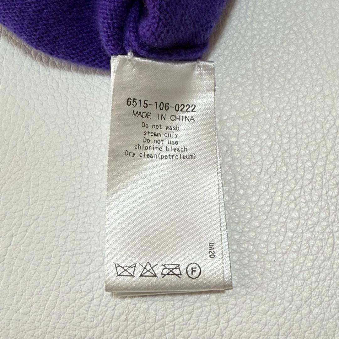 極美品 ドゥロワー カシミヤ100% クルーネック カーディガン