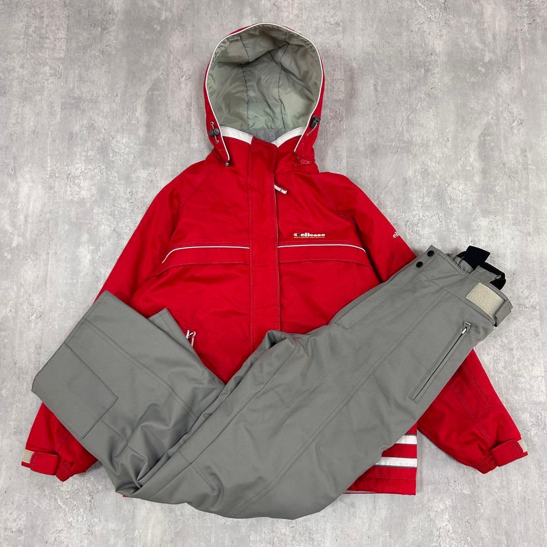 Z217 美品 エレッセ ellesseスキーウェア 上下セット レディース L 美品】ellesse スキーウェア スノボウェア レディース上下 L 水色