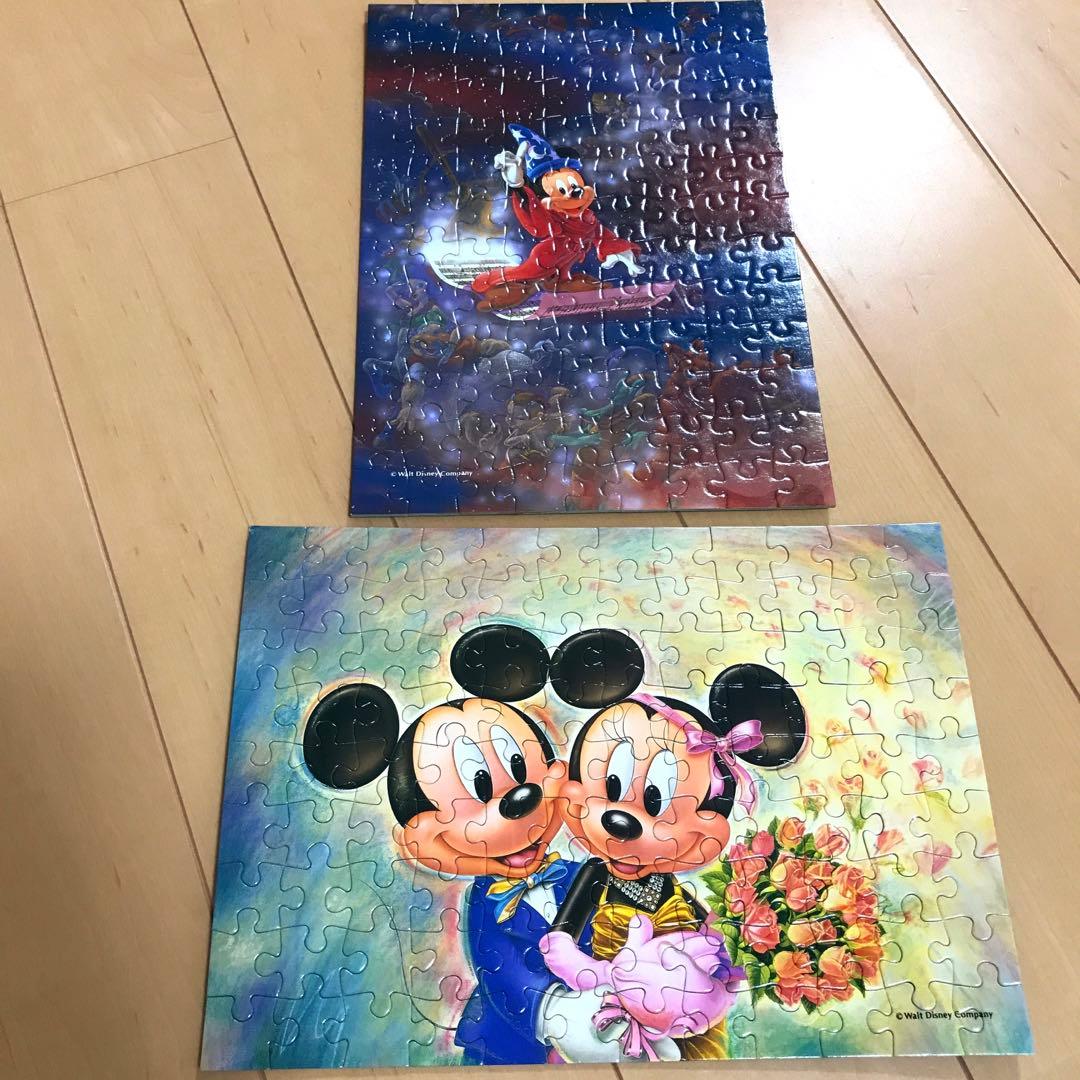 レトロ】ディズニー ミッキーとミニー ジグソーパズル 完成品 2セット