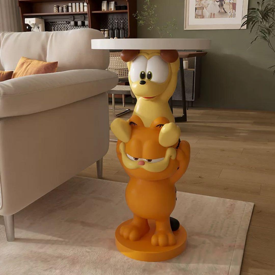 新品 ガーフィールド 特大 インテリア サイドテーブル 置物 - メルカリ