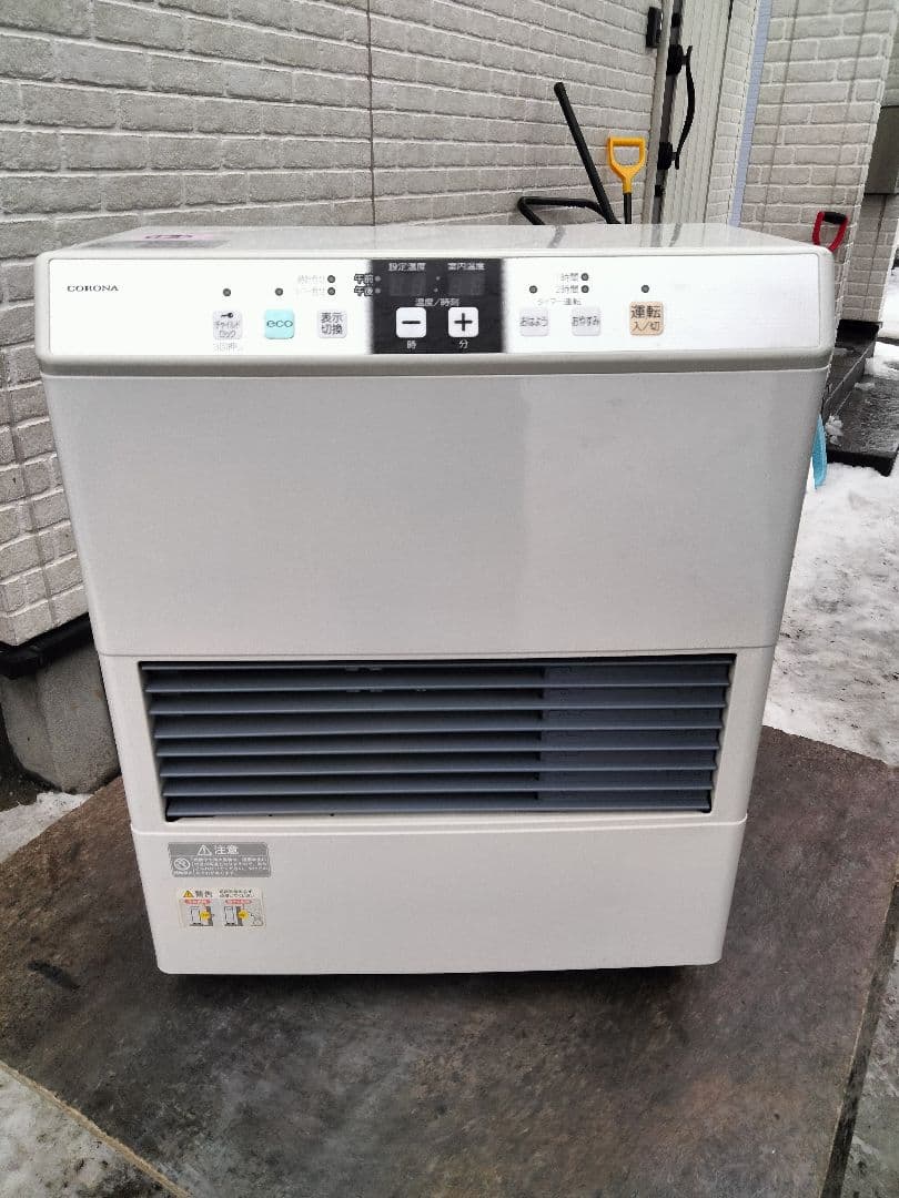 札幌発コロナFF温風石油ストーブ！品番「FF‐4212GS」2012年式中古品⑫