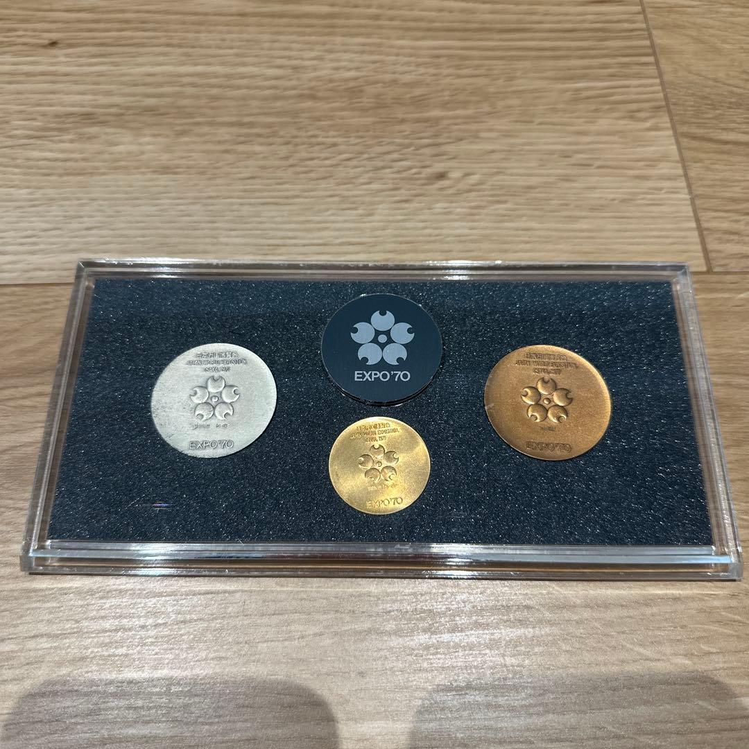 日本万国博覧会記念メダル EXPO'70 金銀銅3点セット - メルカリ