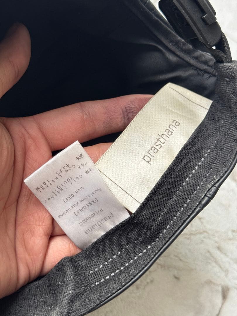 超希少 GUIDI × PRASTHANA LEATHER CAP グイディ - メルカリ