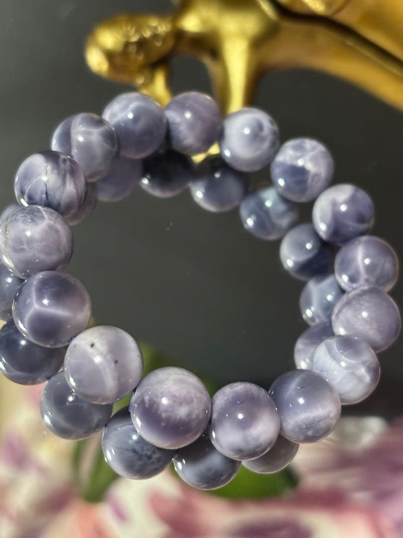 1/20まで2万円お値下げ中☆高品質ペクトライト(ラリマー)☆ パープルラリマー ◇希少な大珠◇価格以上の価値！確かな品質◇幻のラリマー◇カリブ海に