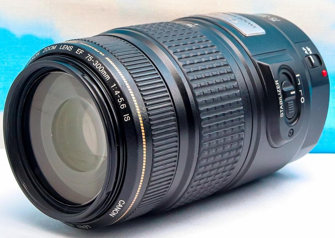 キャノン Canon EF 75-300㎜ IS ☆手振れ補正付☆フルサイズ Amazon.com : Canon EF 75-300mm f/4-5.6 III Telephoto Zoom Lens for