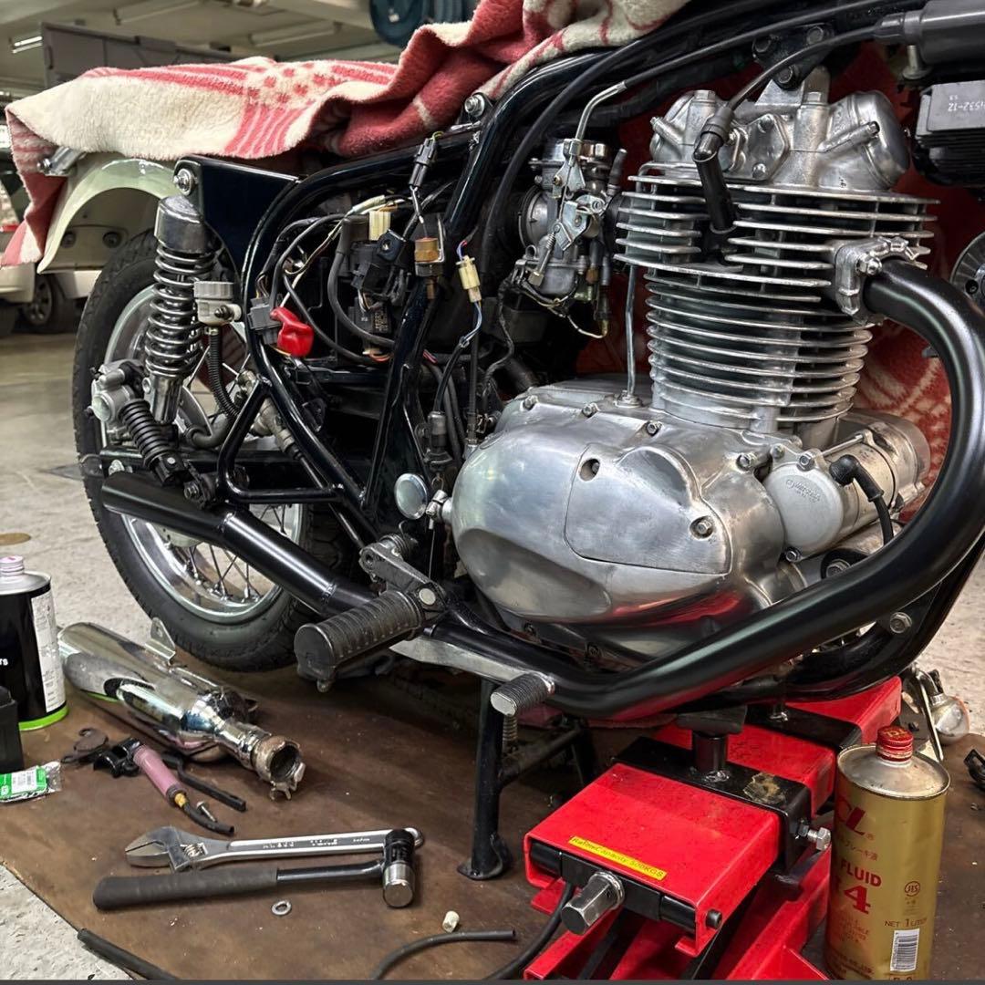 エストレア250 ワンオフヨシムラ風ショート菅スリップオン - メルカリ