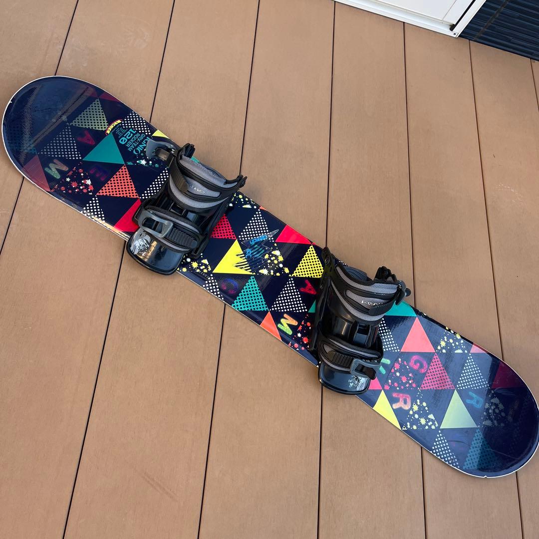 IGNIO×HEAD キッズスノーボード120cm ブーツ22〜23㎝ - メルカリ