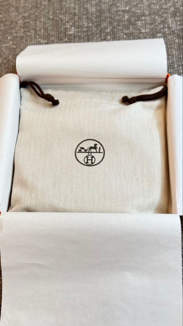 【美品】HERMES ベルトバックル 《ミニH》 & レザーベルトW刻印