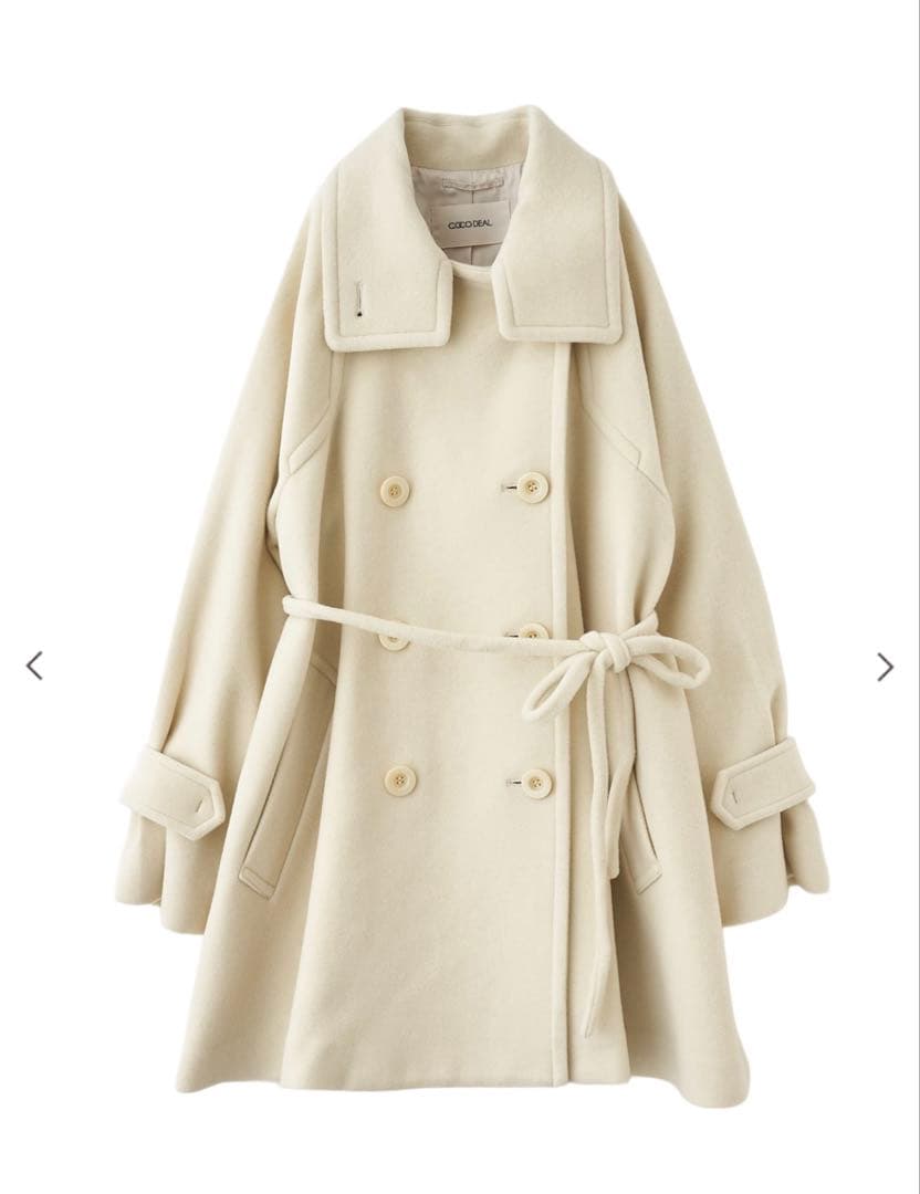 新品未使用】COCODEAL スタンドカラーミドル丈トレンチコート - メルカリ