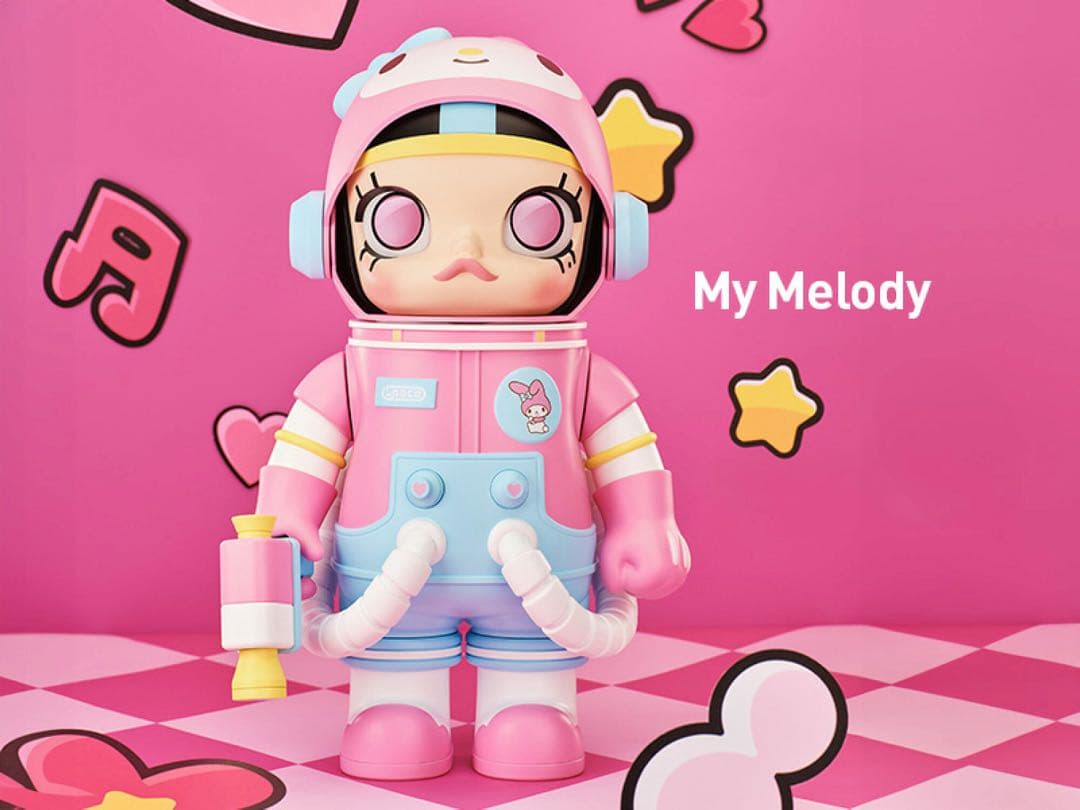 新品！MEGA SPACE MOLLY 400%マイメロディー Pop Mart Mega Space Molly Sanrio Characters Series My Melody 400% - US